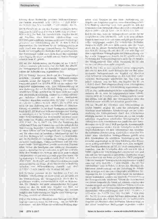 Vorschauseite 3: Befristung Auslegung der Befristungsabrede Schriftform