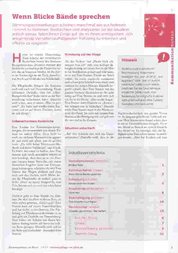 Vorschauseite 1: Wenn Blicke Bände sprechen