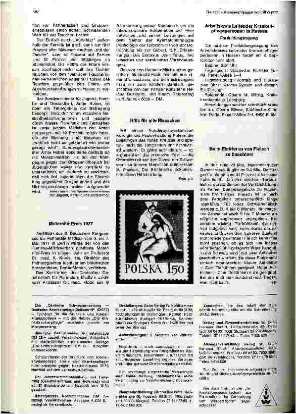 Vorschauseite 2: Aktuelle Fragen der Krankenpflege
