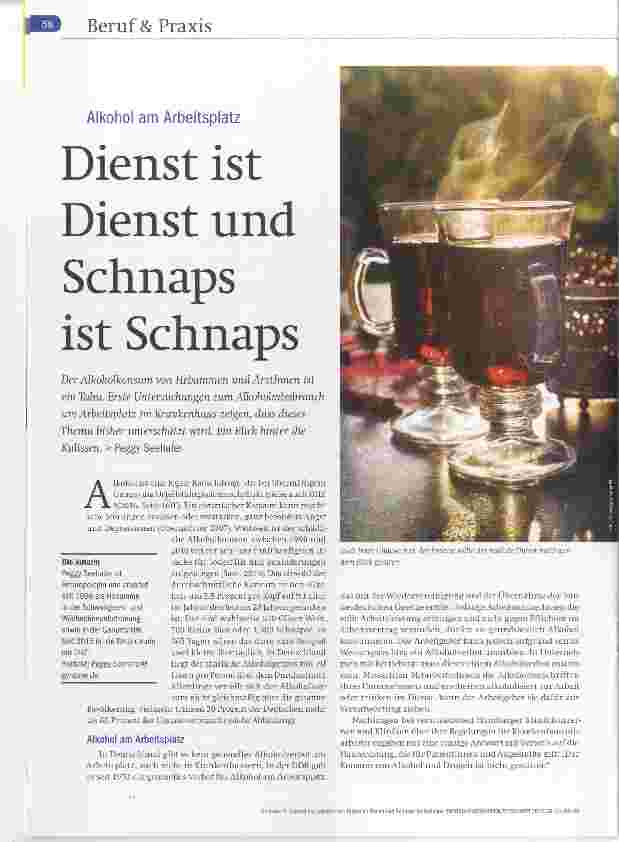 Vorschauseite 1: Dienst ist Dienst und Schnaps ist Schnaps