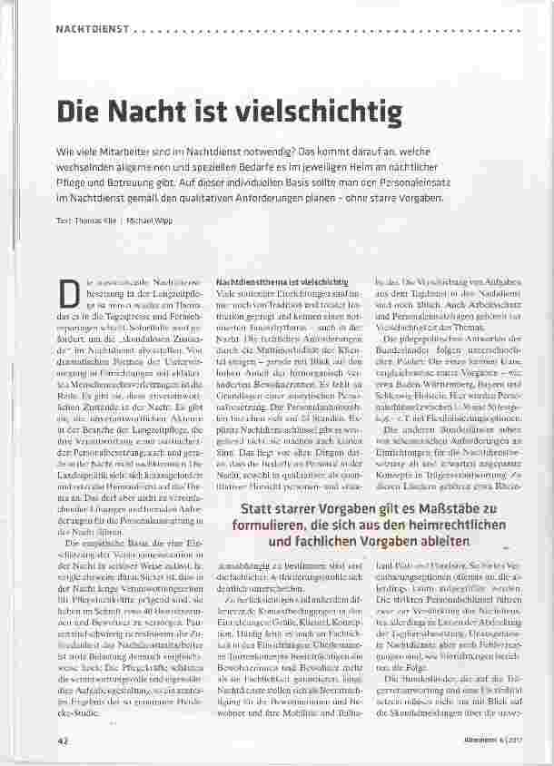 Vorschauseite 1: Die Nacht ist vielschichtig