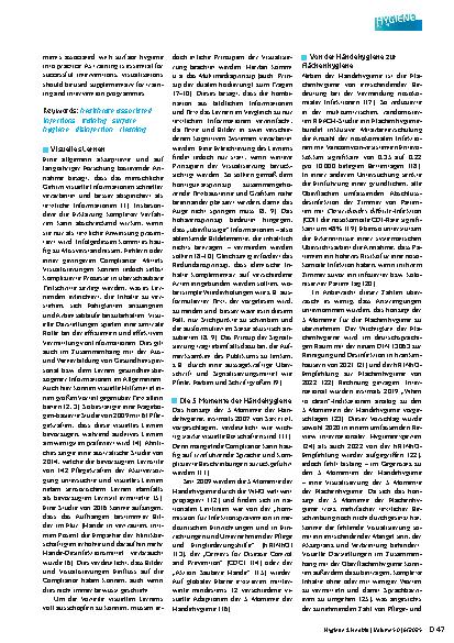 Vorschauseite 2: Die 5 Momente der Flächenhygiene: Bessere Compliance durch Visualisierung?