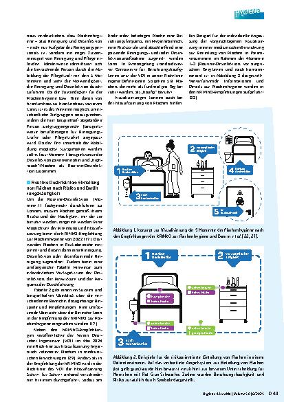 Vorschauseite 4: Die 5 Momente der Flächenhygiene: Bessere Compliance durch Visualisierung?