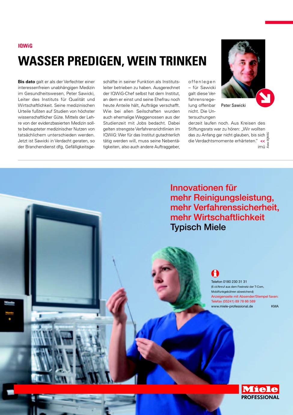 Vorschauseite 1: Wasser predigen, Wein trinken