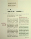Vorschauseite 1: Die Treppe nach unten - Erfahrungen einer Ärztin