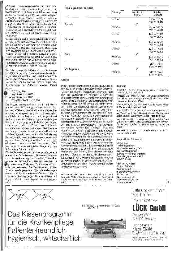 Vorschauseite 2: Fit durch Laufen Ein Selbsterfahrungskursus mir Krankenpflegeschülern u. Schülerinnen