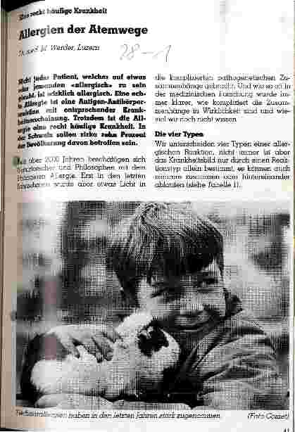 Vorschauseite 1: Allergien der Atemwege