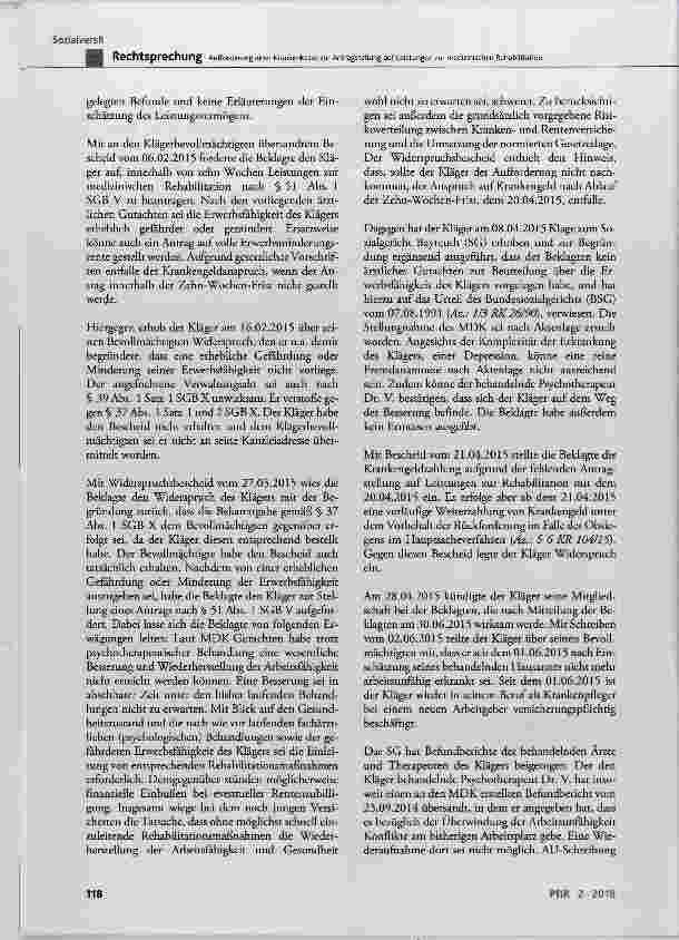 Vorschauseite 3: Aufforderung einer Krankenkasse zur Antragstellung auf Leistungen zur medizinischen Rehabilitation