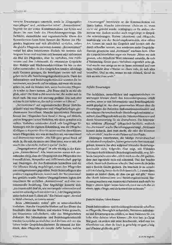 Vorschauseite 3: Kontinuität für Patienten und Angehörige in der Spitex