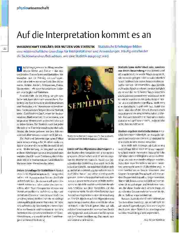 Vorschauseite 1: Auf die Interpretation kommt es an