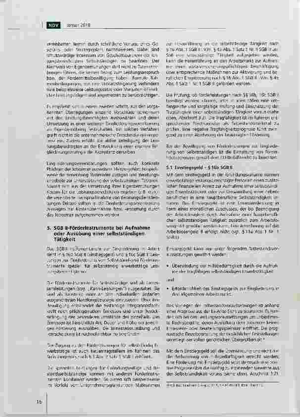 Vorschauseite 6: Empfehlungen des Deutschen Vereins zur Beratung, Begleitung und Unterstützung Gründungswilliger und Selbstständiger in der Grundsicherung für Arbeitsuchende