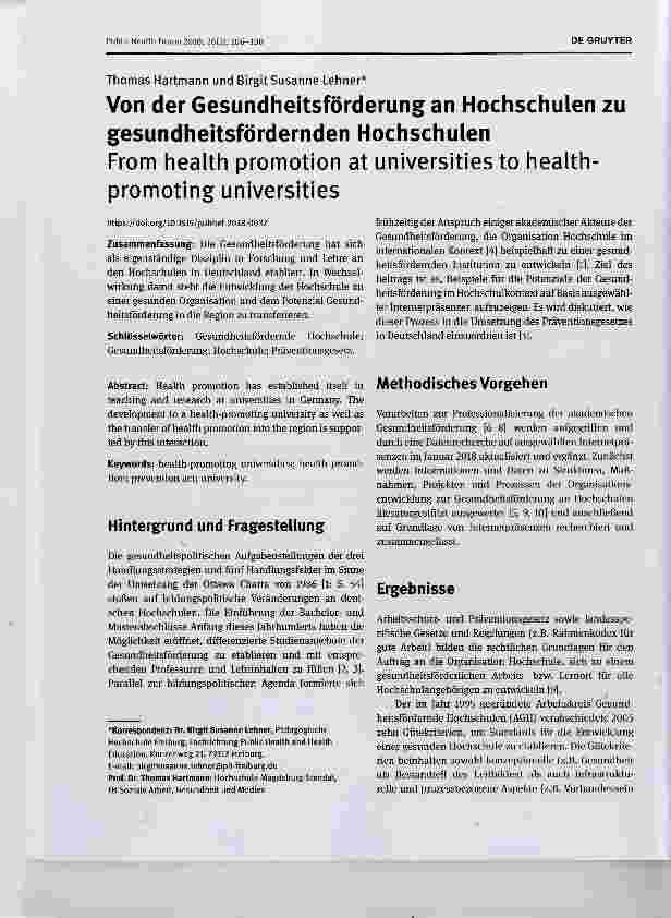 Vorschauseite 1: Familiäre Gesundheitsförderung