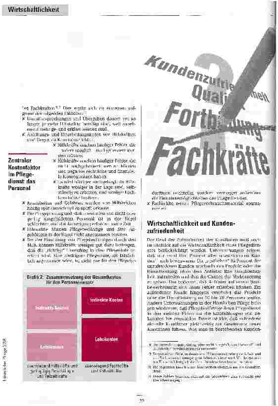 Vorschauseite 5: Mit dem Rotstift richtig umgehen Wirtschaftichkeit in Pflegediensten ist mehr als Kostensenkung