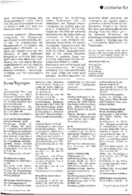 Vorschauseite 4: Vorsorge für den Ernstfall Patiententestament, Betreuungsverfügung, Vorsorgevollmacht