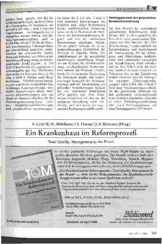 Vorschauseite 3: Das geriatrische Zentrum als Vertragspartner der Krankenversicherung
