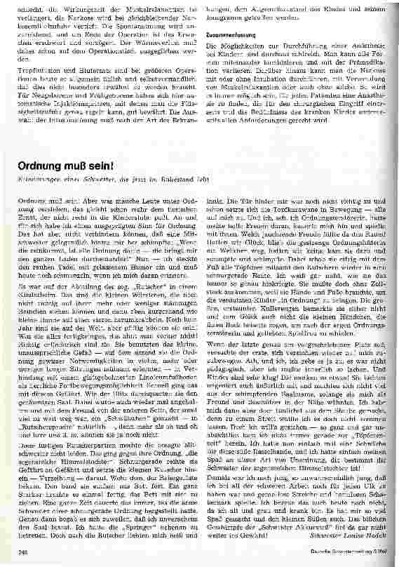 Vorschauseite 4: Narkose im Kindesalter