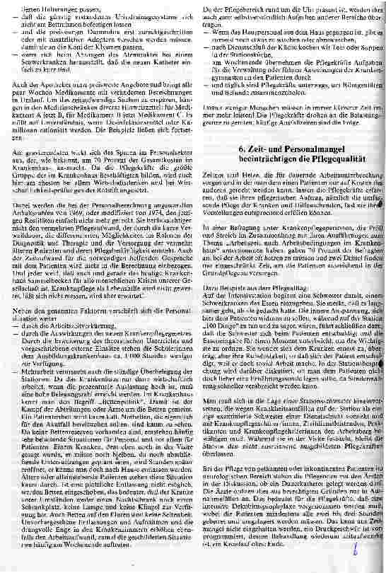 Vorschauseite 3: Kostendämpfung - auf Kosten der Krankenpflege?