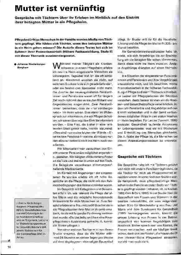Vorschauseite 1: Mutter ist vernünftig