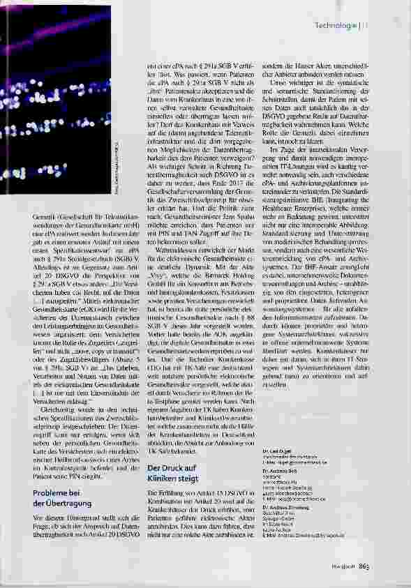 Vorschauseite 2: Kliniken sind in der Pflicht