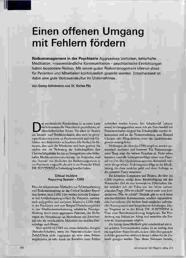 Vorschauseite 1: Einen offenen Umgang mit Fehlern fördern