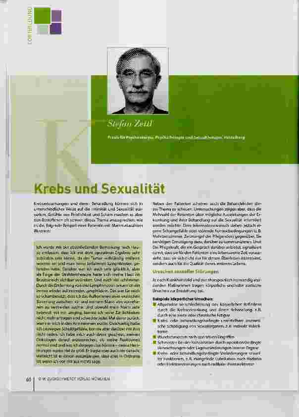 Vorschauseite 1: Krebs und Sexualität