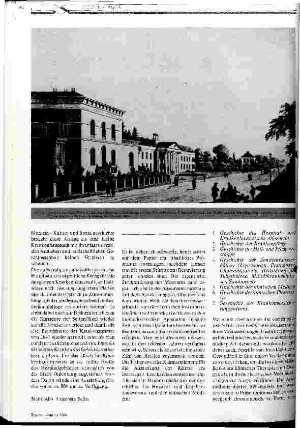Vorschauseite 3: Ein Zentralmuseum für die Hospitalund Krankenhausgeschichte in Oldenburg