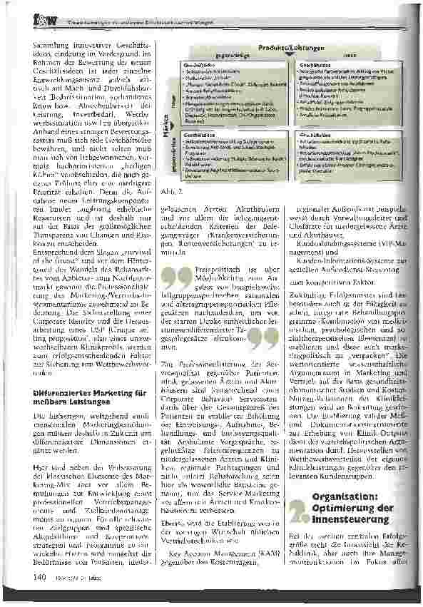 Vorschauseite 3: Vorwärtsstrategien für stationäre Rehabilitationseinrichtungen Investieren statt resignieren