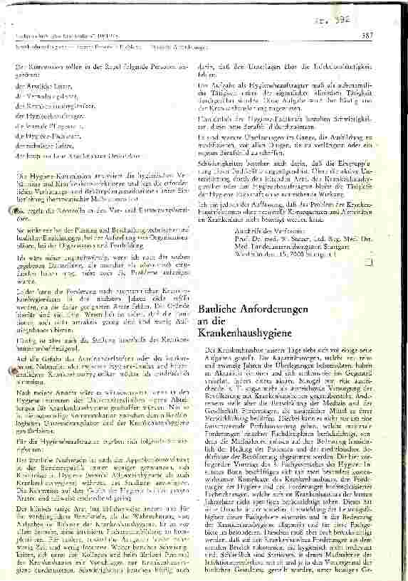 Vorschauseite 1: Bauliche Anforderungen an die Krankenhaushygiene