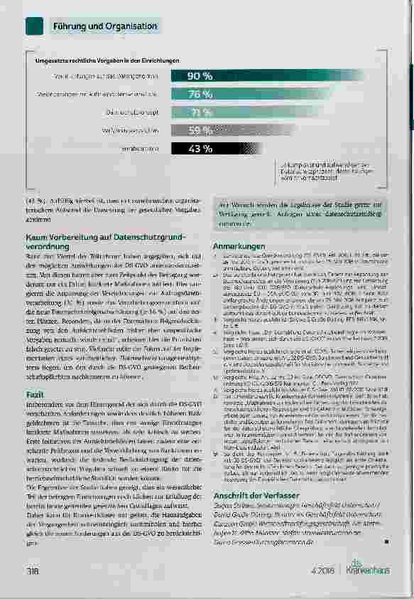 Vorschauseite 3: Datenschutz: Wie ist der Umsetzungsstand in Krankenhäusern?