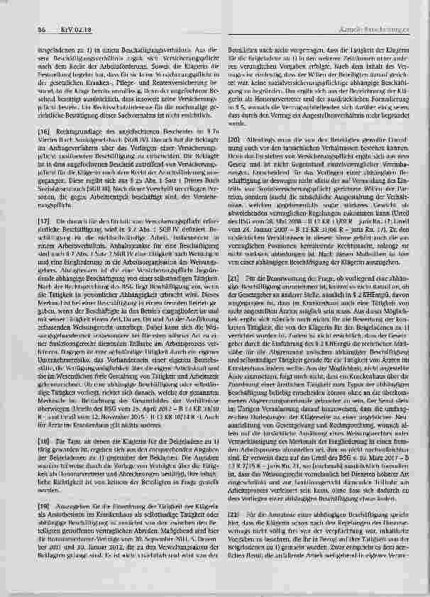 Vorschauseite 3: Abhängige Beschäftigung Krankenhaus{honorar)arzt §§ 7, 7a SGB IV, § 2 KHEntgG