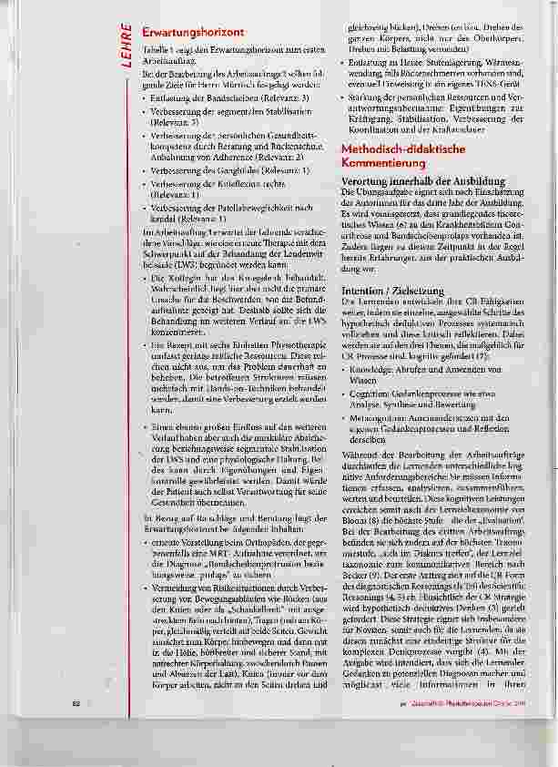Vorschauseite 4: Clinical Reasoning: Fallbeispie „Das schmerzhafte Knie“