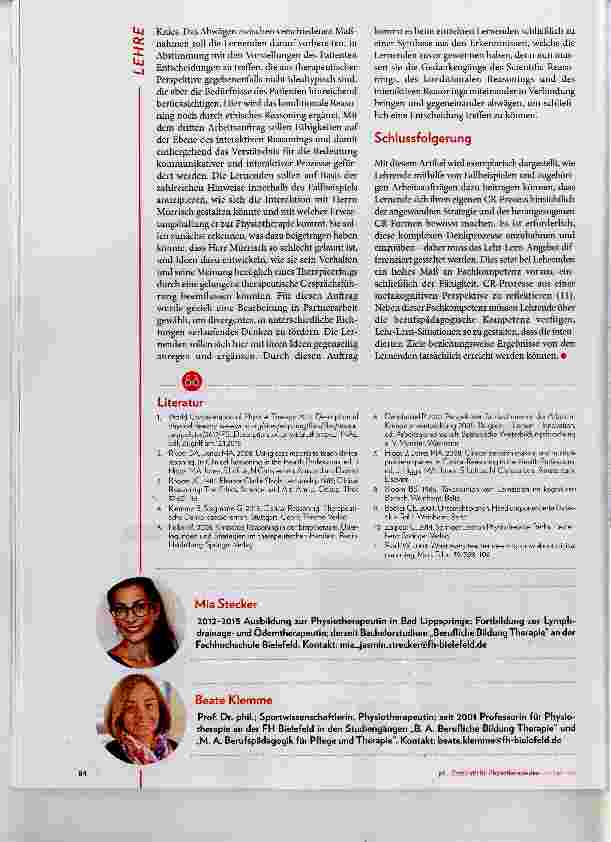 Vorschauseite 6: Clinical Reasoning: Fallbeispie „Das schmerzhafte Knie“
