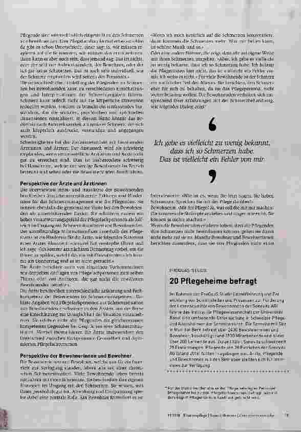 Vorschauseite 2: Gemeinsam gegen den Schmerz