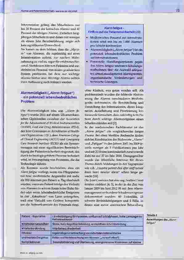 Vorschauseite 4: Alarme und Patientensicherheit wenn es zu viel piept