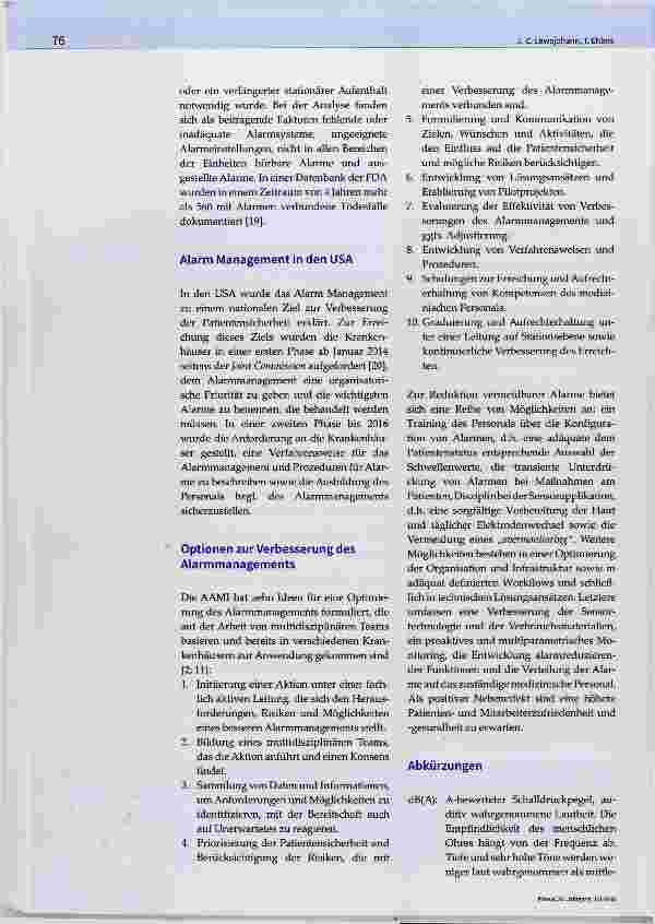 Vorschauseite 5: Alarme und Patientensicherheit wenn es zu viel piept