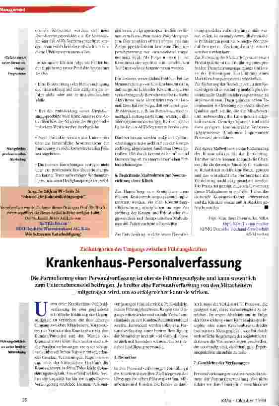 Vorschauseite 3: Gefahren bei der Neuausrichtung Reha-Kliniken