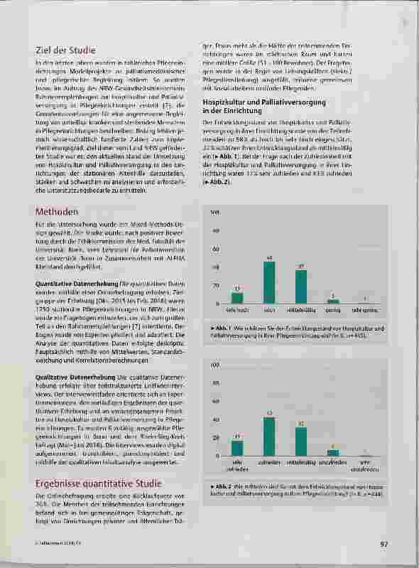 Vorschauseite 2: Hospizkultur und Palliativversorgung in der stationären Altenhilfe in NRW