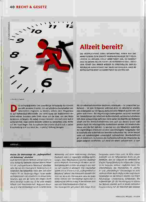 Vorschauseite 1: Allzeit bereit?