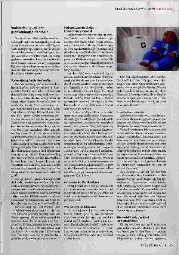 Vorschauseite 3: Das ängstliche Kind im Krankenhaus: Angst und Angstbewältigungsstrategien von Kleinkindern im Krankenhaus