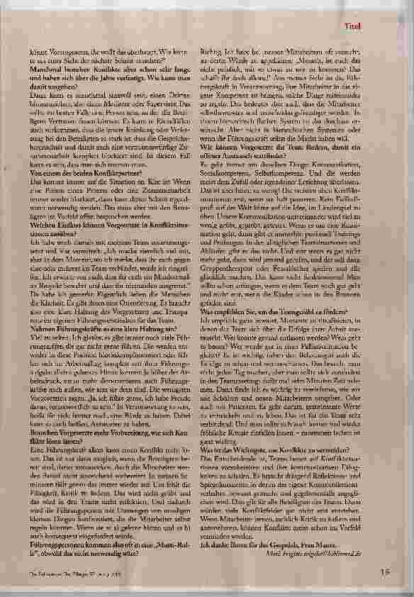 Vorschauseite 4: Konflikte lassen sich üben