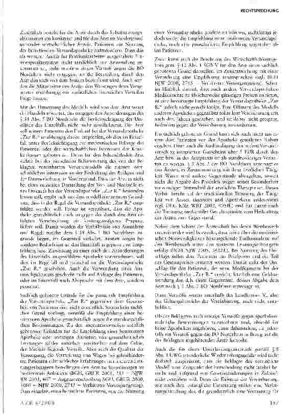 Vorschauseite 3: Kooperation zwischen Ärzten und Versandapotheke