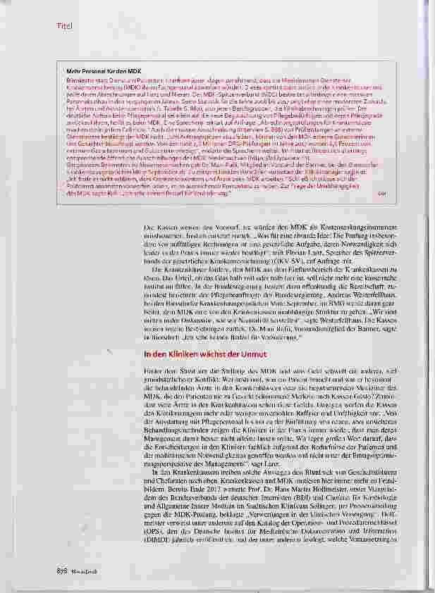 Vorschauseite 2: Medizin nach dem Gusto der Kassen?