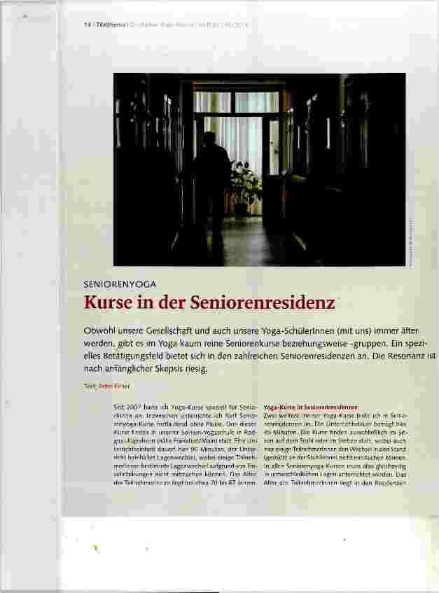 Vorschauseite 1: Kurse in der Seniorenresidenz