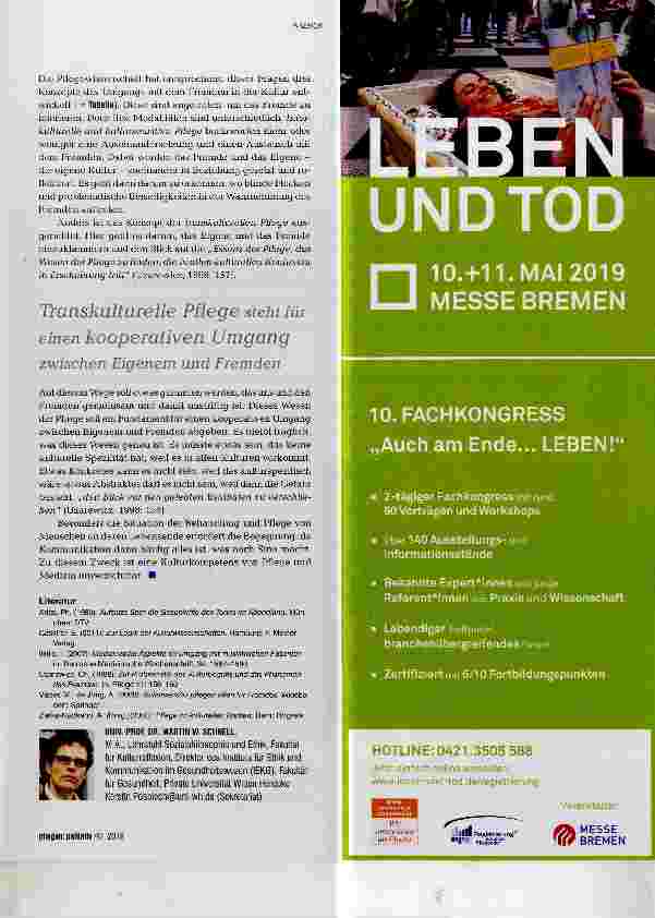 Vorschauseite 4: Kultur und Sterben