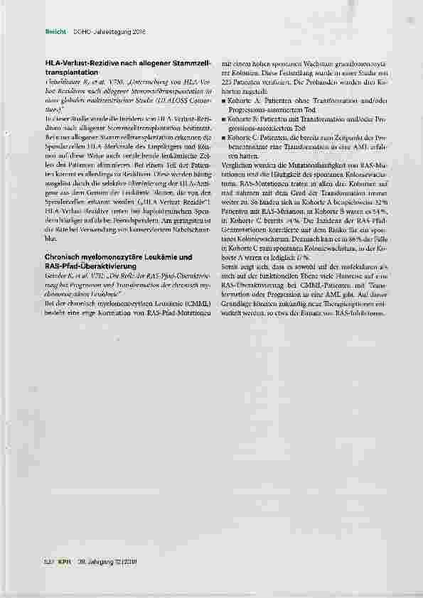 Vorschauseite 3: Von der Forschung zur Versorgung
