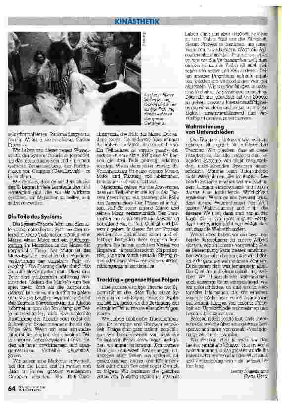 Vorschauseite 2: Kinästhetik ein Spiel der Verhaltenskybernetik