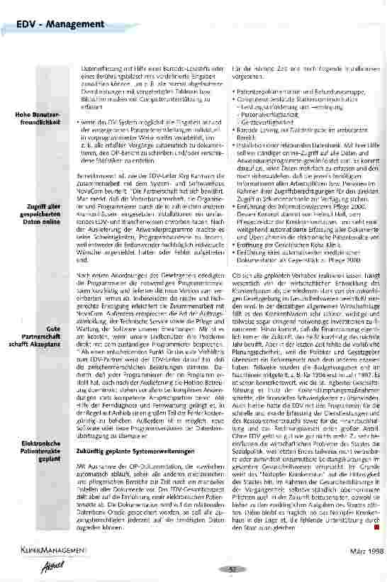 Vorschauseite 4: Automatische Dokumentation und ganzheitliche Vorgangsbearbeitung Auf dem Weg, Teil 3