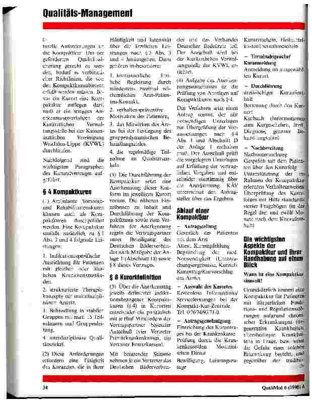 Vorschauseite 4: Die Kompaktkur Rechtliche und qualitative Aspekte