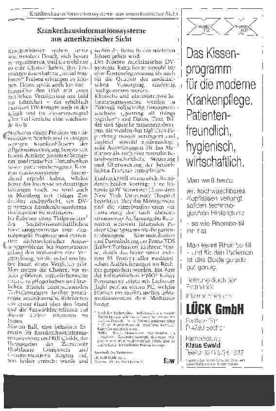 Vorschauseite 1: Krankenhausinformationssysteme aus amerikanischer Sicht