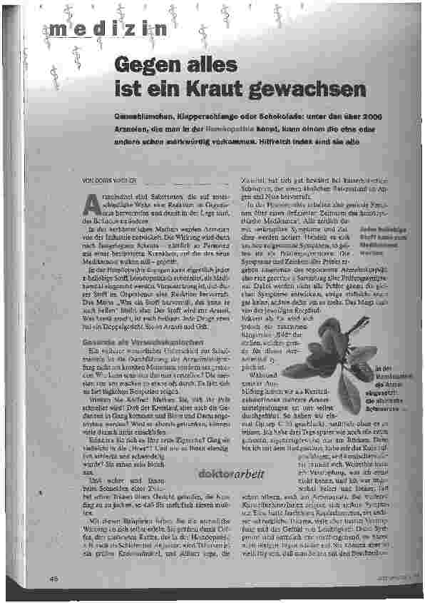 Vorschauseite 1: Gegen alles ist ein Kraut gewachsen